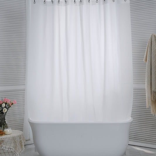 Airlake EVA Gentle Flow Shower Curtain-Foggy Blanc